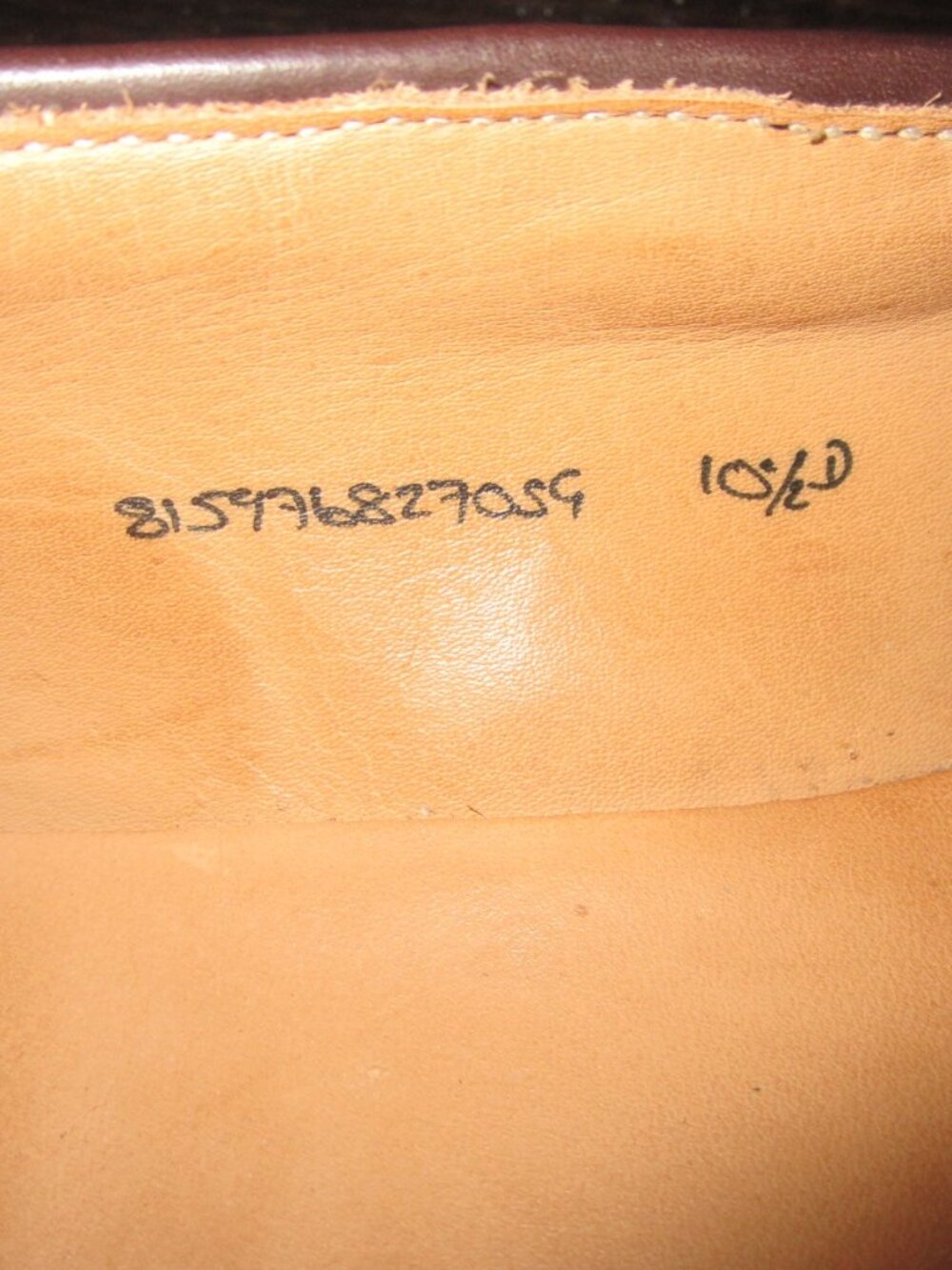 RALPH LAUREN Crockett & Jones Marlow Shell Cordovan Tassel Loafer Shoes 10 1/2 D - Picture 5 of 12